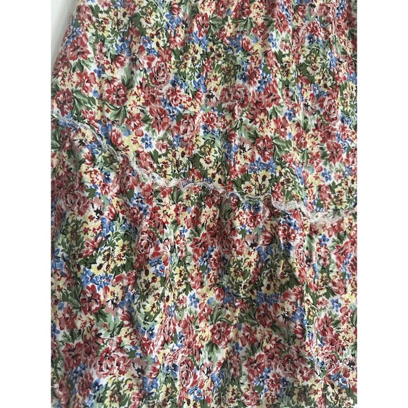 Next Trend Size 28 Mini Ruffle Floral Multicolor Lined Skirt Made In Turkey - Picture 2 of 8